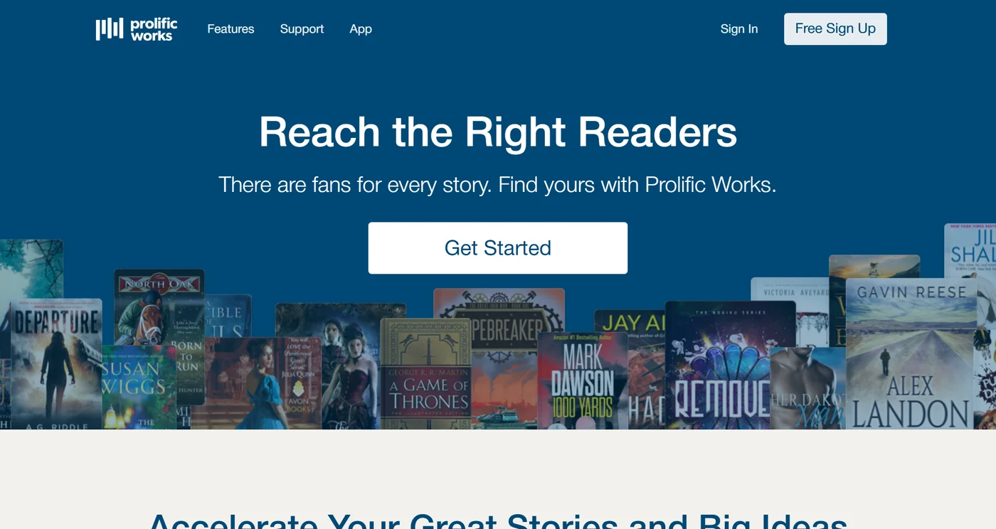 The Prolific Works homepage